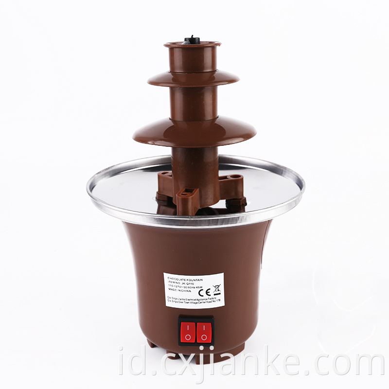 2018 Hot Sale Whosale Electric Countertop Stainless Steel Chocolate Fountain